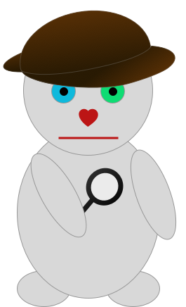 Big Bear dressed as Sherlock